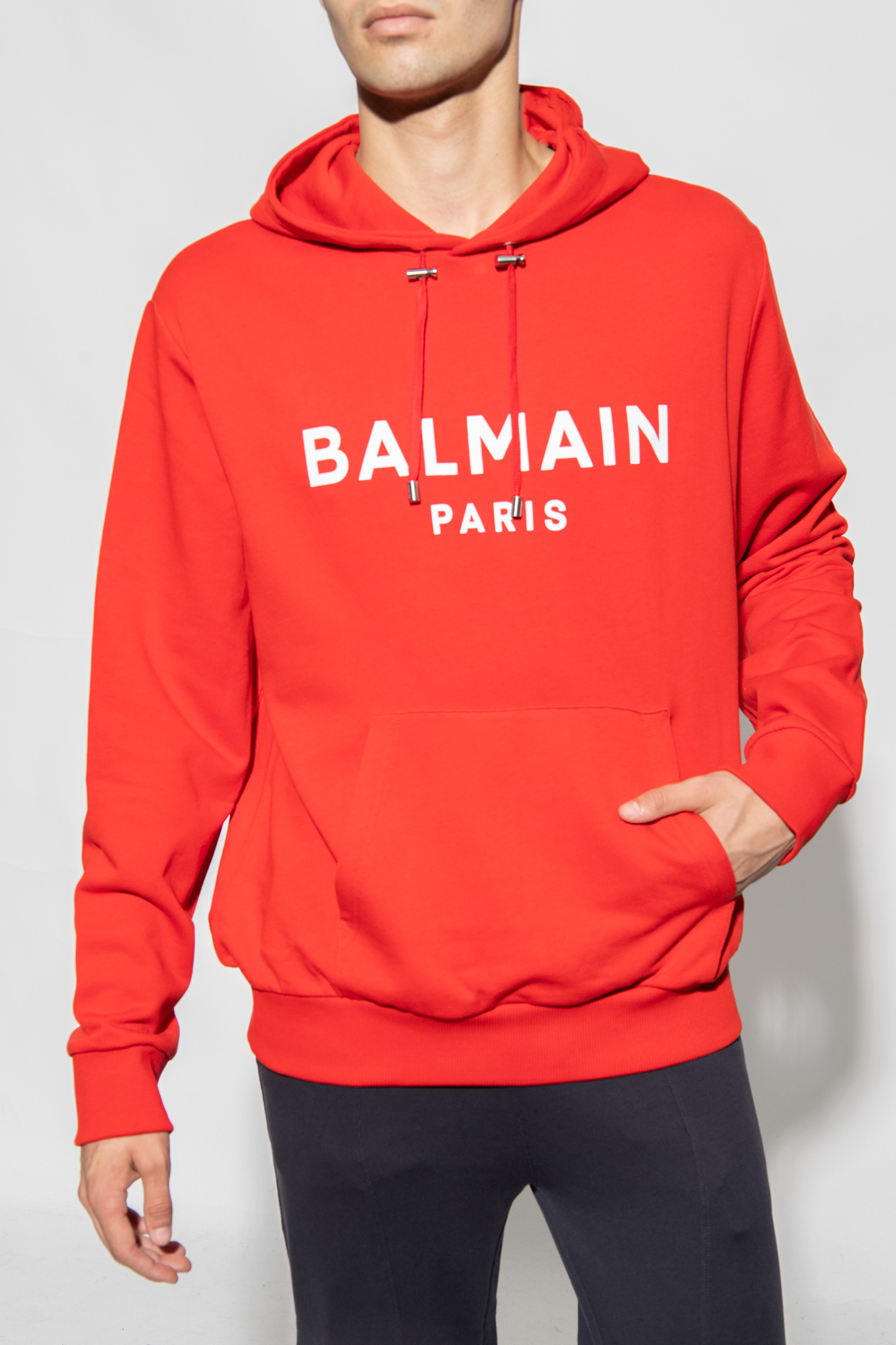 Balmain 2025 red hoodie